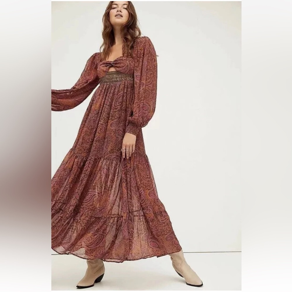 NWT! Free People Folklore Handmade Maxi Dress